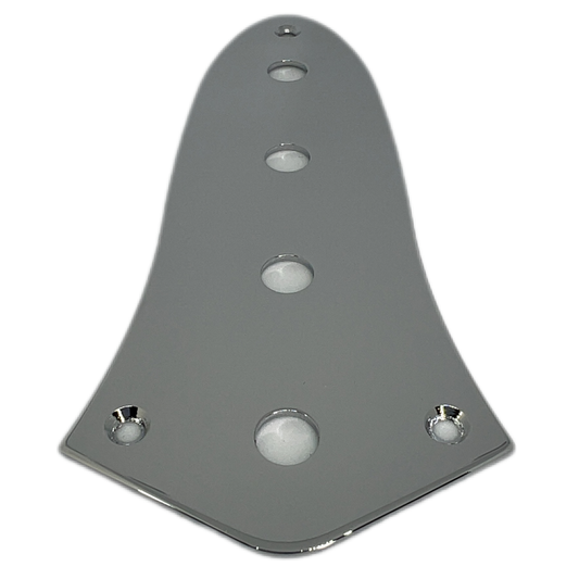 jazz bass control plate chrome